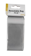 PKG-BAG-011.jpg RESEALABLE CLEAR BAGS 5.5X8CM 80PK