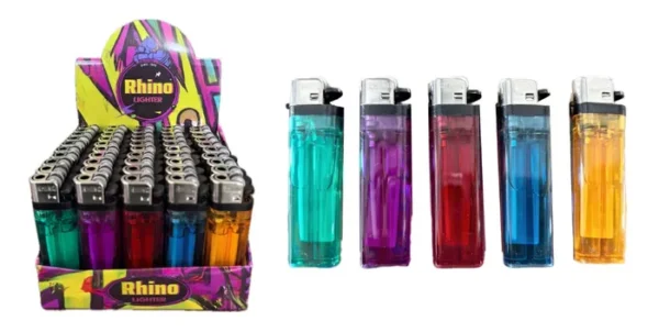 RHINO DISPOSABLE LIGHTER TRANSPARENT