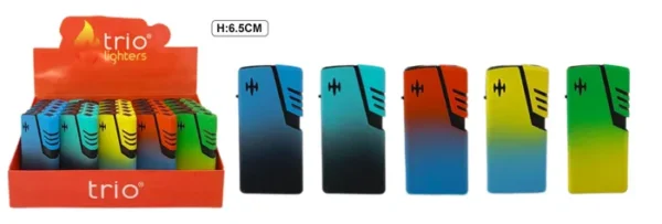 WINDPROOF META LIGHTER MULTI COLOURS X 25