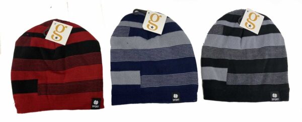 MENS STRIPE BEANIES