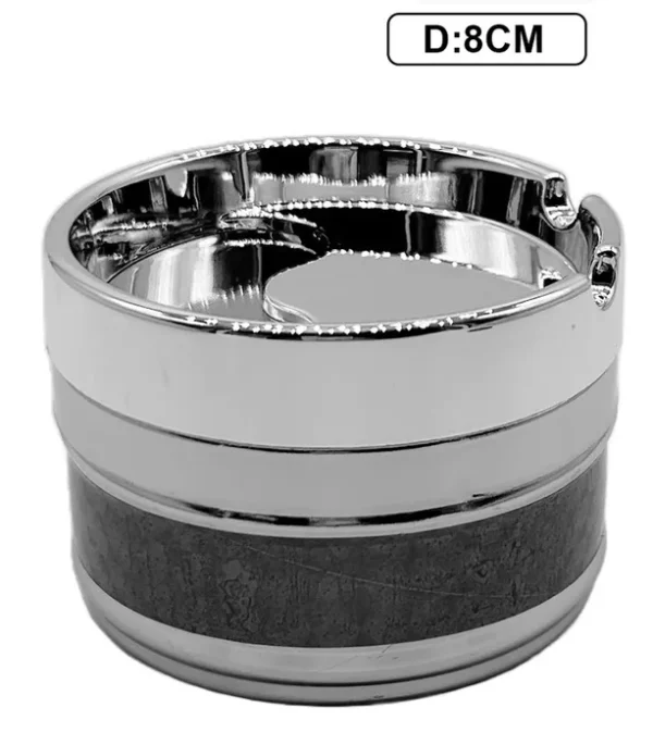 ASHTRAY SILVER/GRAY 8CM
