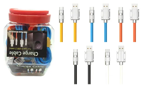 charger Type C USB Silicone Heavy Duty Lightning Cable 30