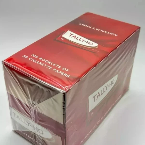 tally small TALLY HO ROLLING PAPERS 100 BOOKLETS,50 PAPER EACH,TOTAL 5000 LEAVES