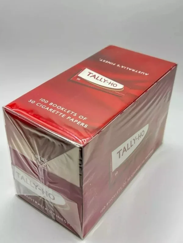 tally small TALLY HO ROLLING PAPERS 100 BOOKLETS,50 PAPER EACH,TOTAL 5000 LEAVES
